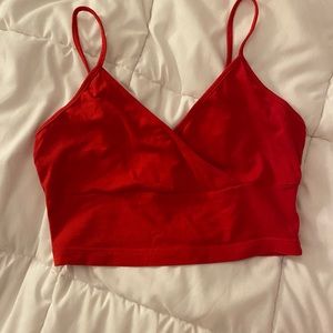 red tank top